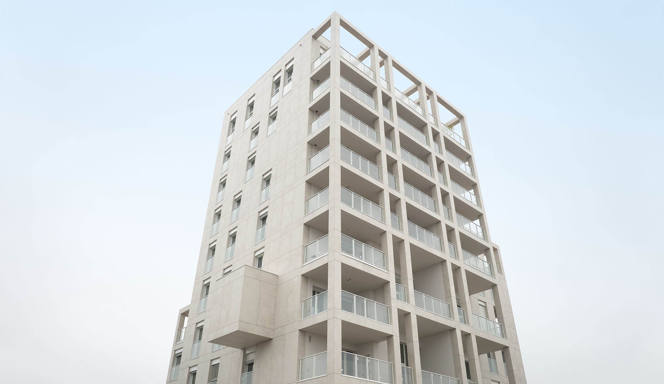 Image showcasing Torre Milano and ventilated facades by Florim: rationalist aesthetic ...