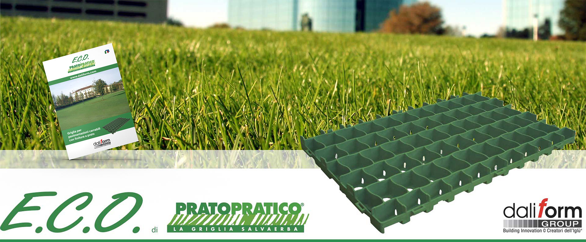 Grigliato Salvaprato WUEFFE Erba Block - 24 Pezzi Per Parcheggio E Percorsi Carrabili