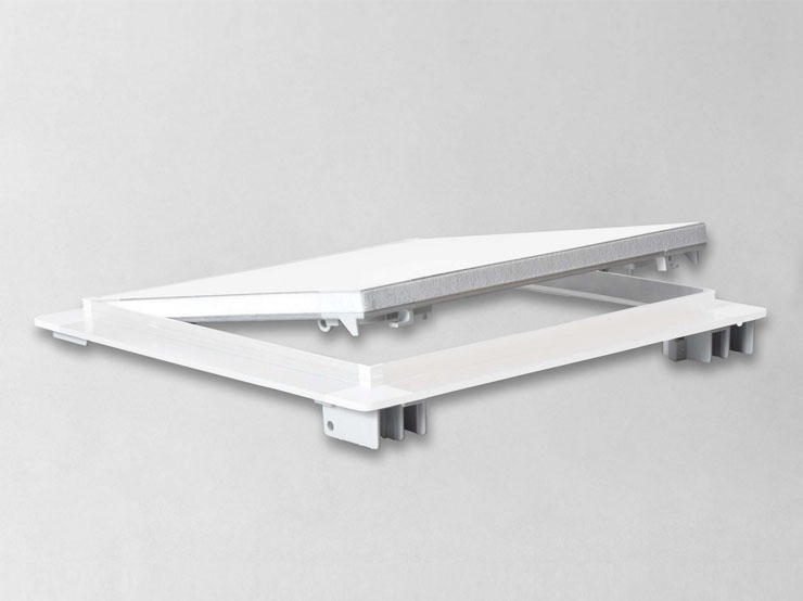 NAMCP04021KR-25KR - BOTOLA D'ISPEZIONE IN CARTONGESSO CON TELAIO IN Alluminio Naturale Quot Serie Kr13 Trade Quot