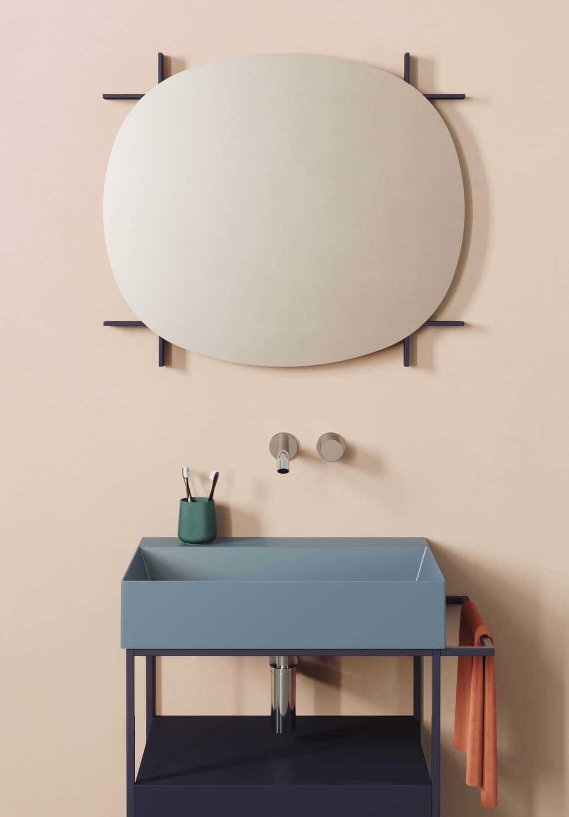 Bathroom furniture with a new approach to color Elegance Croma by Azzurra