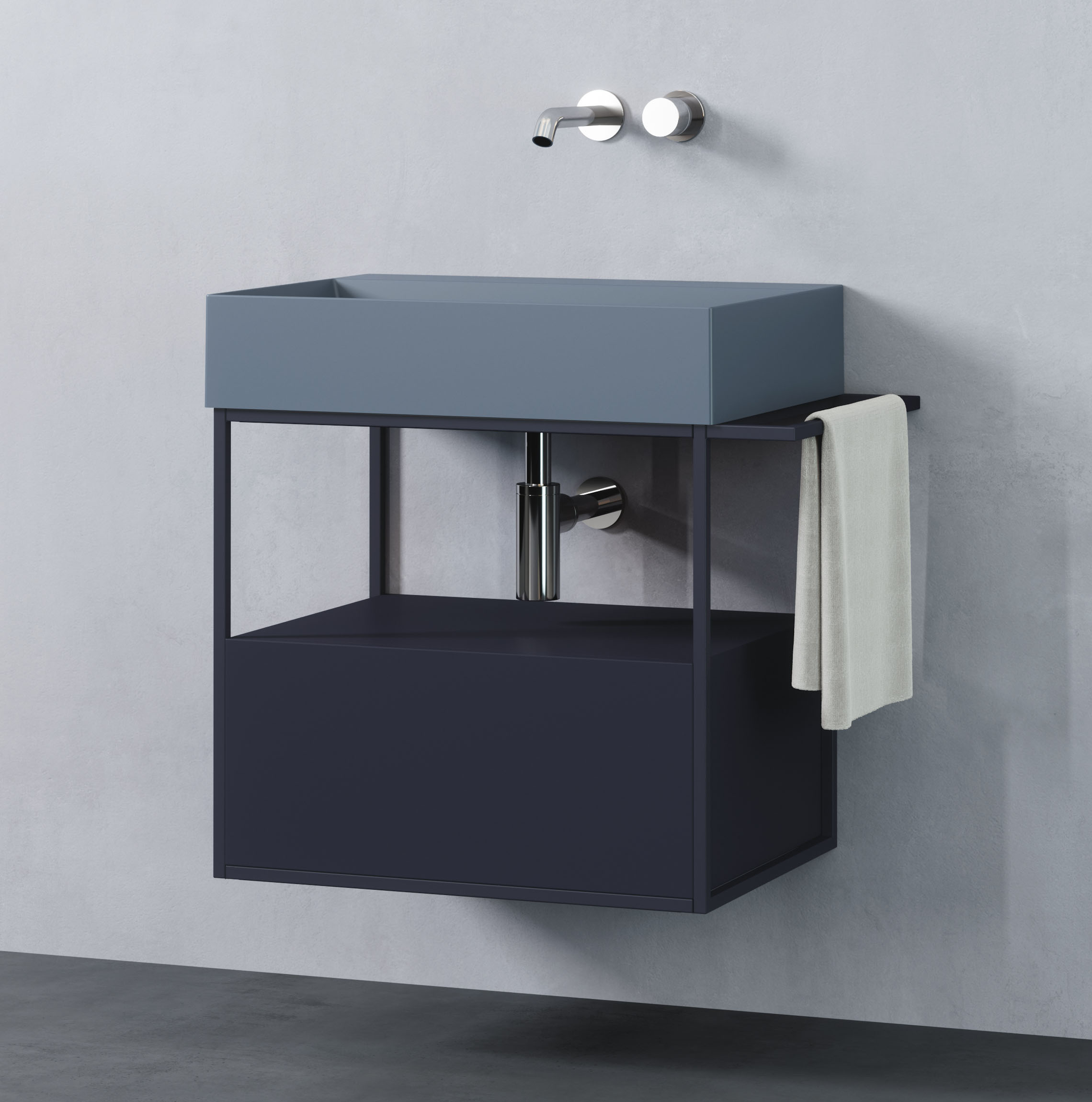 Bathroom furniture with a new approach to color Elegance Croma by Azzurra