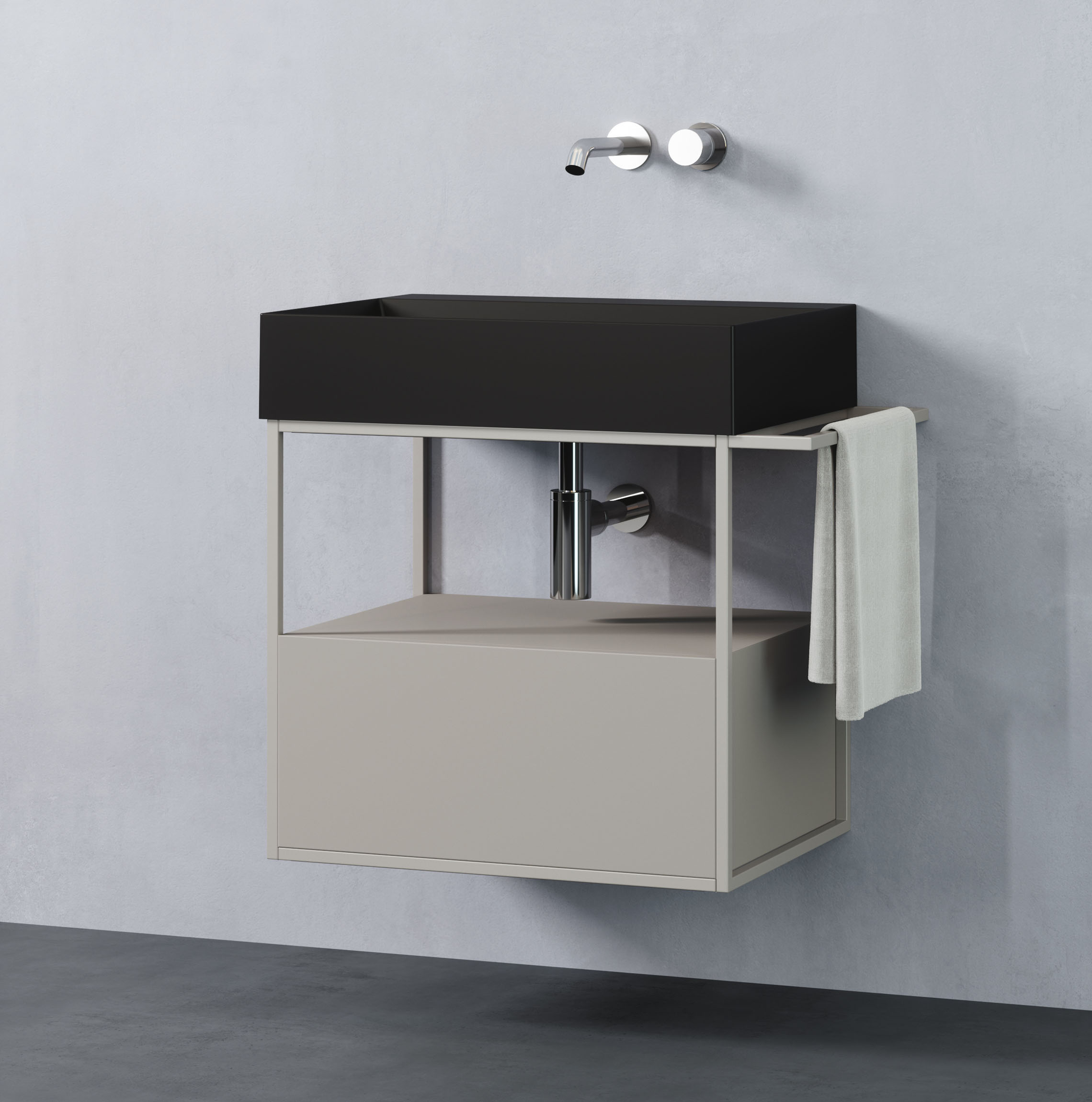 Bathroom furniture with a new approach to color Elegance Croma by Azzurra
