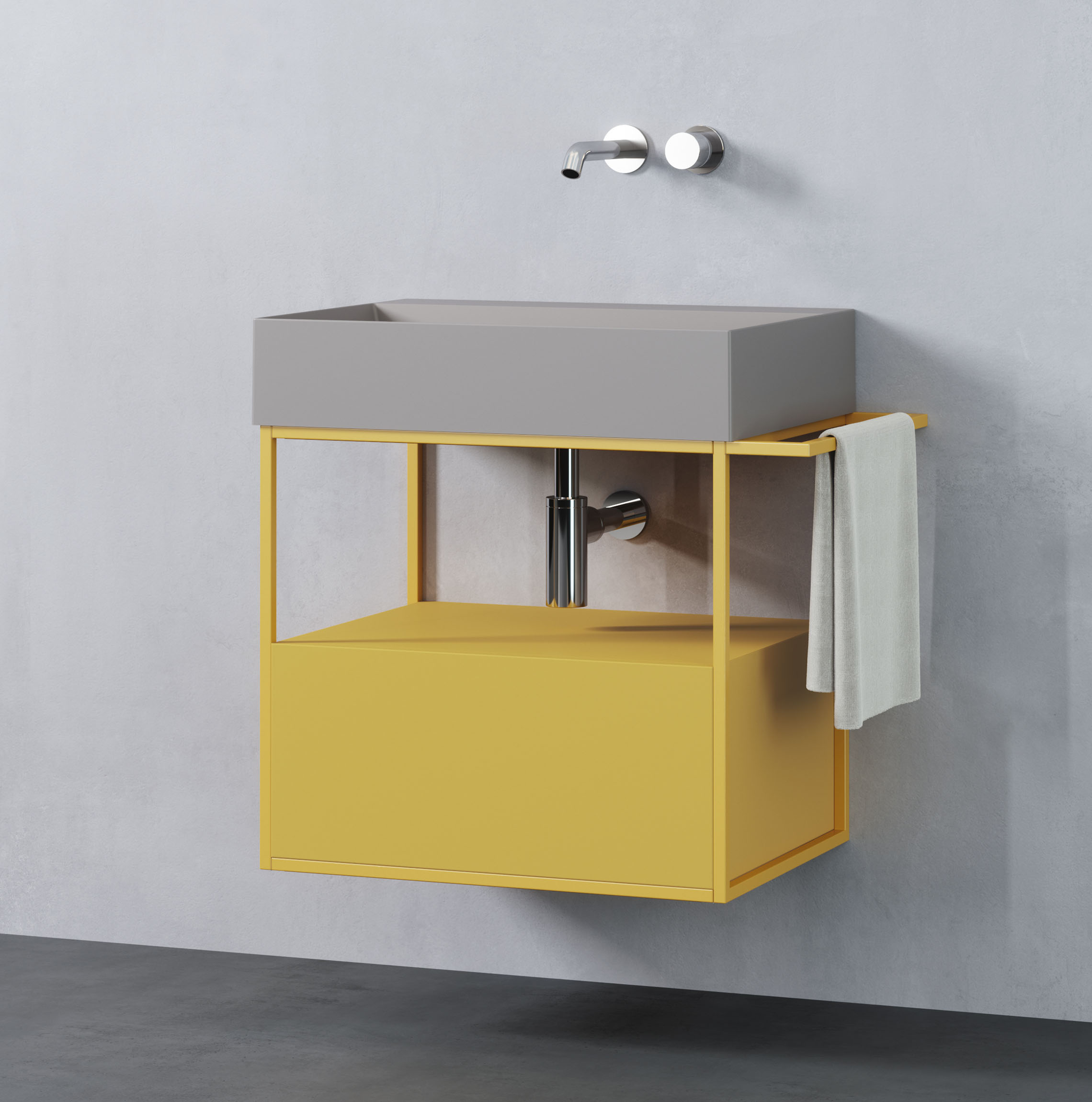 Bathroom furniture with a new approach to color Elegance Croma by Azzurra