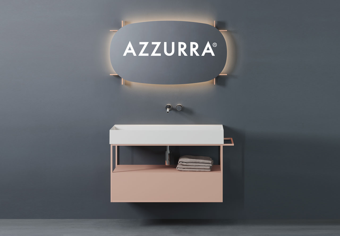 Bathroom furniture with a new approach to color Elegance Croma by Azzurra