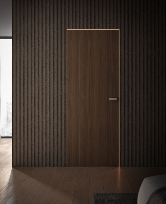 LED Lighting Incorporated Into A Flush fitting Door Controluce By Scrigno led-lighting-incorporated-into-a-flush-fitting-door-controluce-by-scrigno
