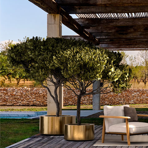 High-end luxury planters: Royal Botania Cuprum collection