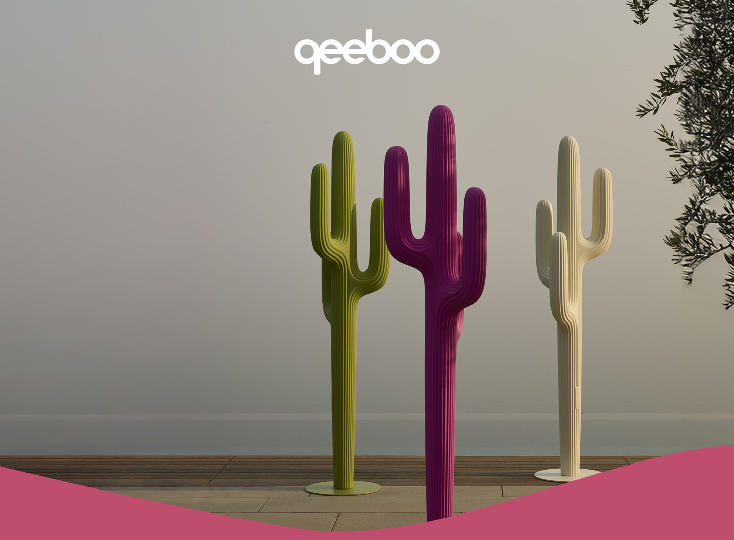 Saguaro, the indoor and outdoor coat rack by Qeeboo