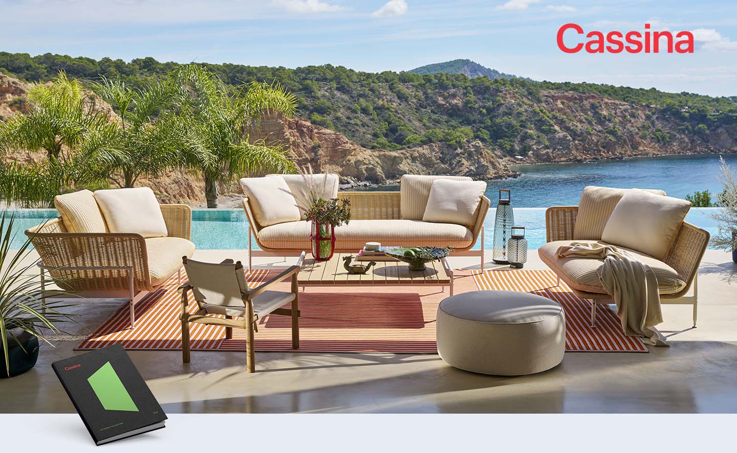 New Cassina Outdoor 2024 collection: textured and vibrant colours