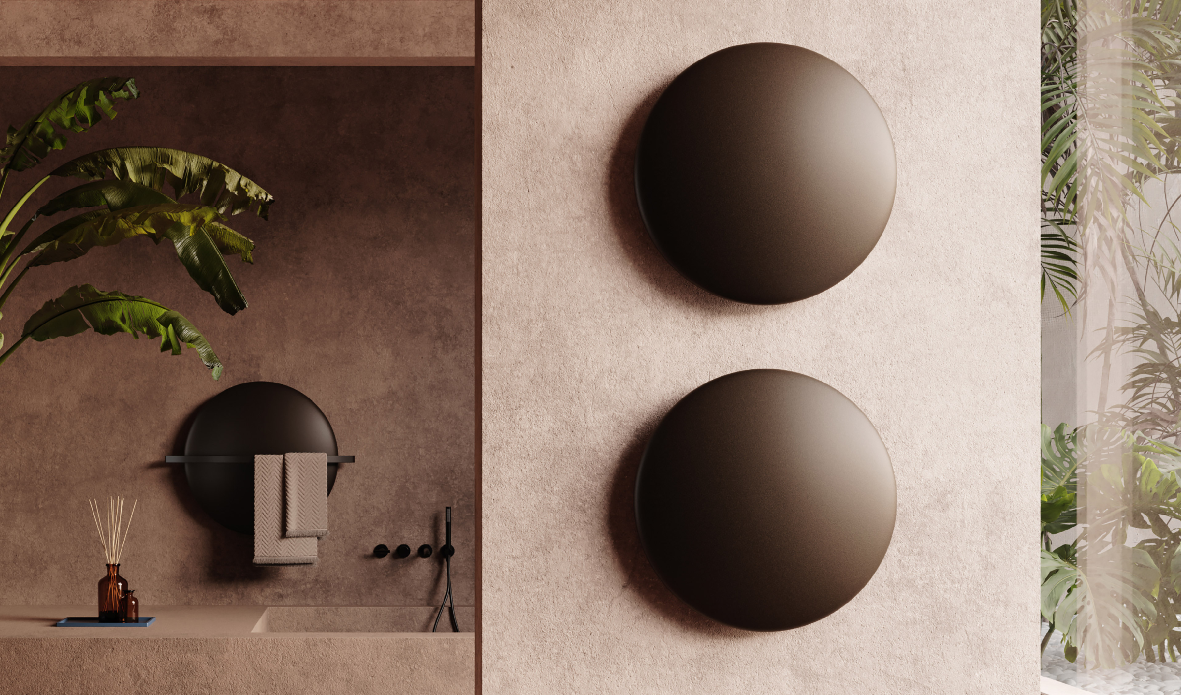 The iconic Antrax IT radiators Saturn & Moon and Tubone at Milan Design ...