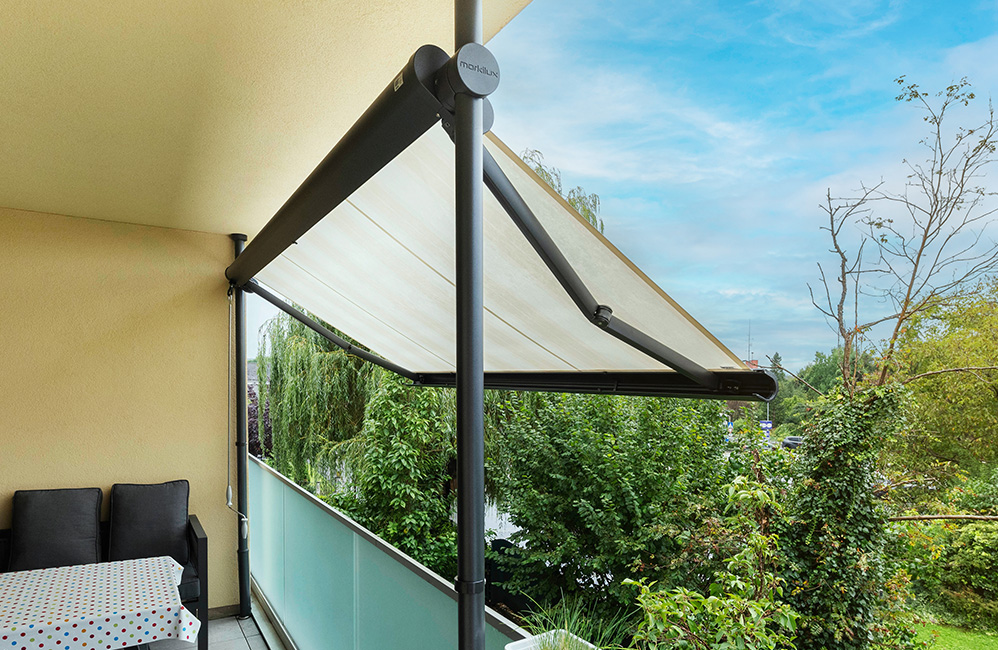 Klemmmarkise markilux 900: smarter Sonnenschutz fr urbane Balkone
