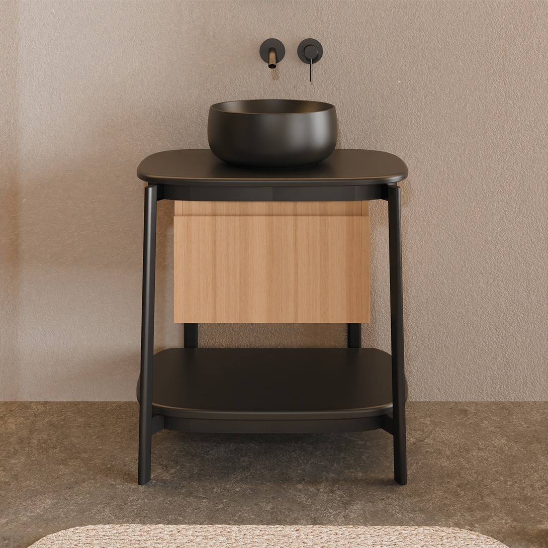 BI-LOOP Badmodul: Balance von Form und Funktion – Scarabeo Ceramiche